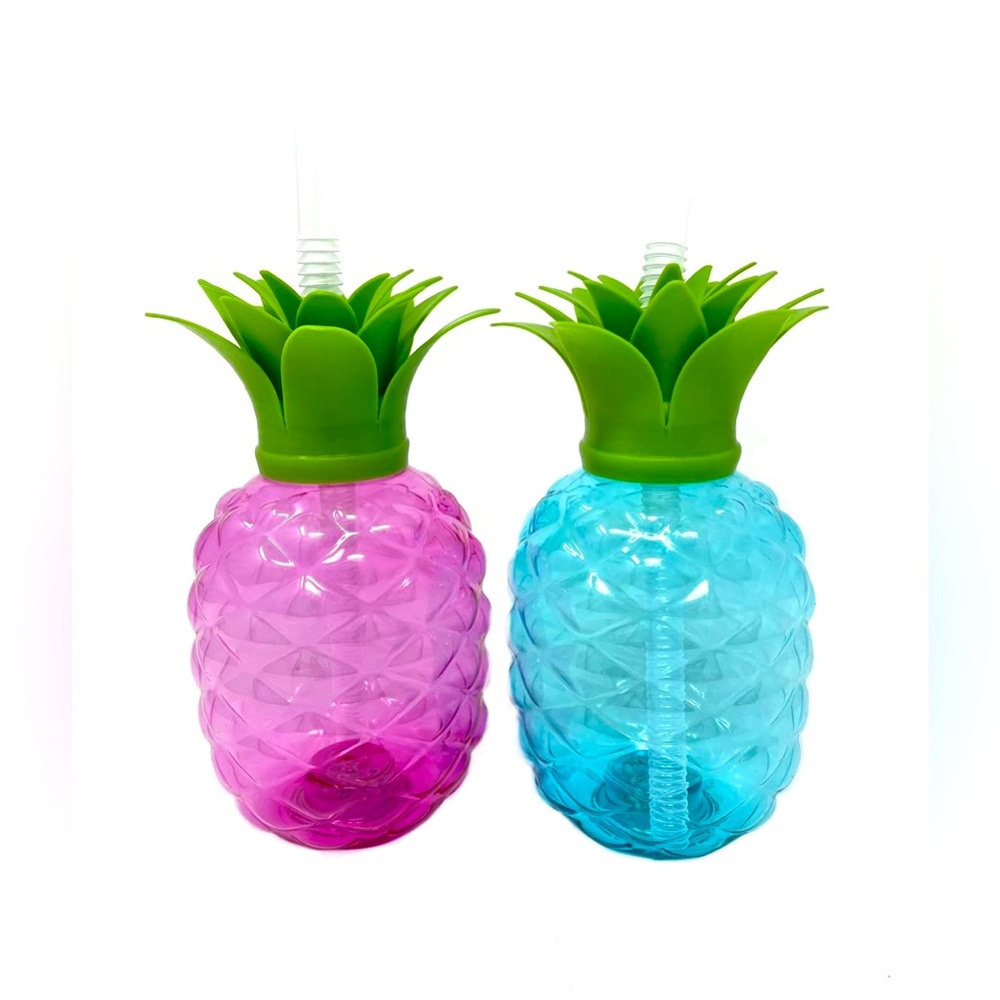 🍍 2 LED COLOR CHANGE PINEAPPLE CUPS 🍍